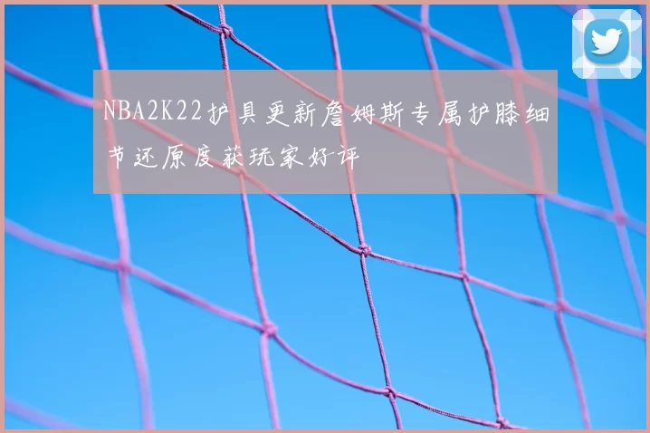 NBA2K22护具更新詹姆斯专属护膝细节还原度获玩家好评