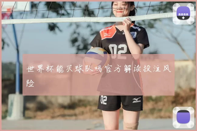 世界杯能买球队吗官方解读投注风险