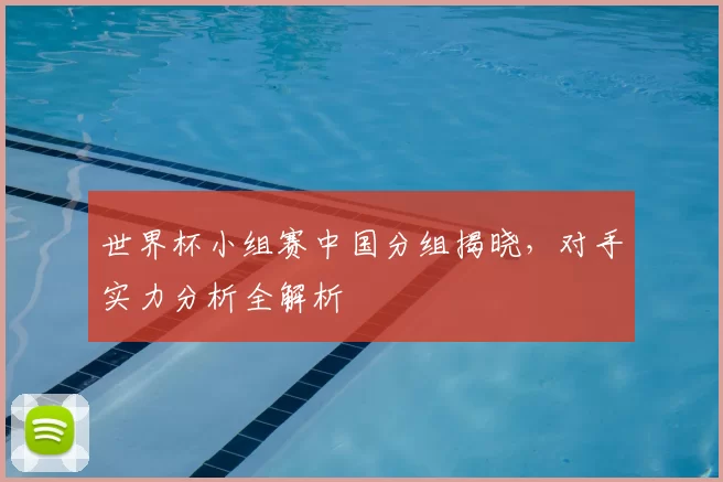 世界杯小组赛中国分组揭晓，对手实力分析全解析