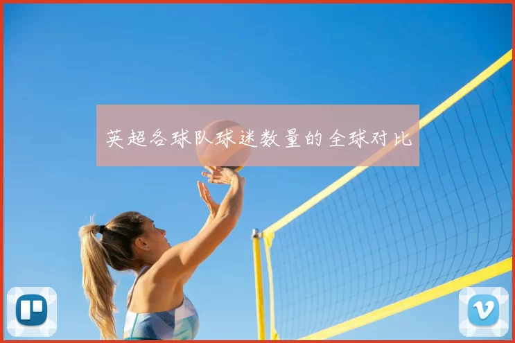 英超各球队球迷数量的全球对比