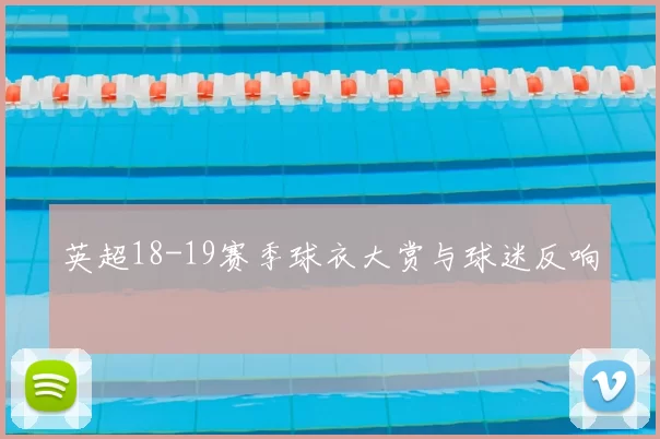 英超18-19赛季球衣大赏与球迷反响