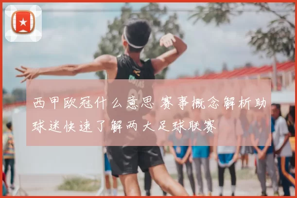 西甲欧冠什么意思 赛事概念解析助球迷快速了解两大足球联赛